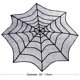 thumbnail image 1 of Ourwarm Halloween Party Black Lace Spiderweb Fireplace Mantle Scarf Table Cloth Horror Props Halloween Party Favor Decoration, 1 of 4