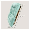 thumbnail image 7 of Comfy Saucer Chair for Adults, Soft Faux Fur Folding Lounge Chair for Bedroom Living Room Dorm Rooms Flexible Reading Chair for Teens Kids, X-Large Foldable Chair (Ottoman-Mint), 7 of 7