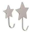 thumbnail image 2 of Decode Set of 2 glam 6 and 9 Inch stainless steel star wall hooks, 2 of 5