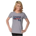 thumbnail image 3 of Donald Trump for 2024 President Womens Slim Fit Graphic Tee Brisco Brands S, 3 of 5