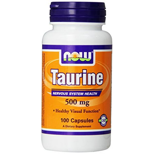 NOW Supplements, Taurine 500 mg, Nervous System Health*, Amino Acid