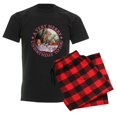 thumbnail image 6 of CafePress - A Very Merry Unbirthday To You Men's Dark Pajamas - Men's Dark Loose Fit Cotton Pajama Set, 6 of 7