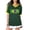 Green, variant on Womens Brazil Flag Letter Graphic T Shirts V Neck Short Sleeve Sporty Summer Tee Activewear Top Clothing for Women