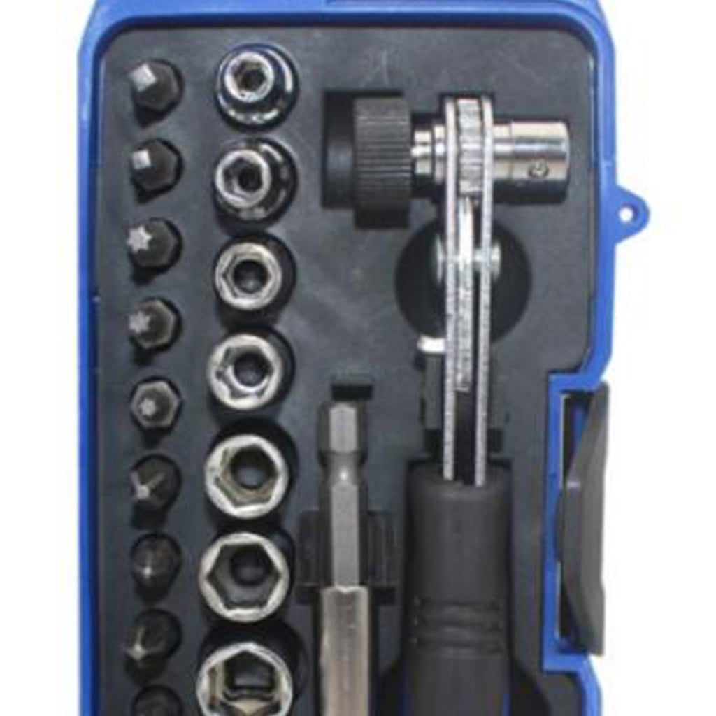 Screwdriver Set 23pc Ratchet Wrench Socket Sleeve Batch Bit Automotive Tools 