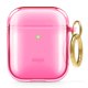thumbnail image 1 of Funda para Airpods Elago Clear con llavero para Airpods 1 y 2, color rosa, 1 of 8