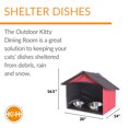 thumbnail image 3 of K&H Pet Products Outdoor Kitty Dining Room Barn Red 14 X 20 X 16.5 Inches, 3 of 9