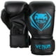 thumbnail image 3 of Guantes de boxeo Venum Contender de piel sintética negra y cian, 3 of 4