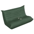 thumbnail image 4 of Homall Floor Sofa Bed, PU Leather Lazy Sofa, 2-Seater Floor Sofa Chair Lounge Chair with 2 Cup Holders for Living Room/Dorm Living Room, Green, 4 of 7