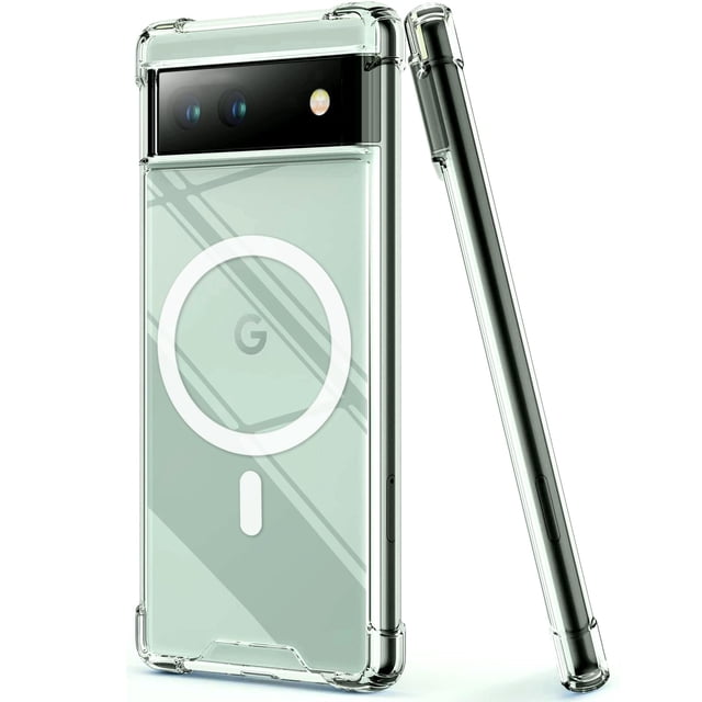 Funda KIOMY para Google Pixel 6a, a prueba de golpes, transparente y delgada