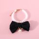 thumbnail image 3 of GOOHOCHY Collar para mascotas con perlas falsas, cadena de perlas, lazo, ligero, para gatos, 3 of 8