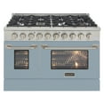thumbnail image 5 of 48 in. 6.7 cu. ft. Propane Gas Range with Convection Oven in Light Blue, 5 of 13