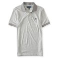 thumbnail image 1 of Aeropostale - Polo de rugby jaspeado A87 para hombre, gris, grande Aeropostale  polo, rugbi, 1 of 2
