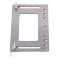 thumbnail image 2 of Instalador de manijas para muebles con tornillos ajustables, plantilla de herrajes para gabinetes de acero inoxidable plateado, 2 of 8