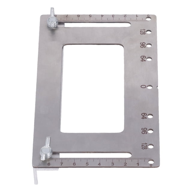 Poinçonneuse de Poignée de Meubles, Quincaillerie d'Armoire en Acier Inoxydable à Échelle Précise 2 Vis Réglables Faciles à Transporter pour Armoire