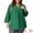 Green, variant on DARING DIVA Women's Plus V Neck Long Sleeve Flowy Blouse 2X Burgundy