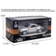 thumbnail image 3 of 1:36 Porsche 911 Turbo 1987 Audi 1980 modelo de coche clásico juguete aleación Diecast modelos de vehículos Retro tirar hacia atrás regalos en miniatura,Porsche Silver, 3 of 6