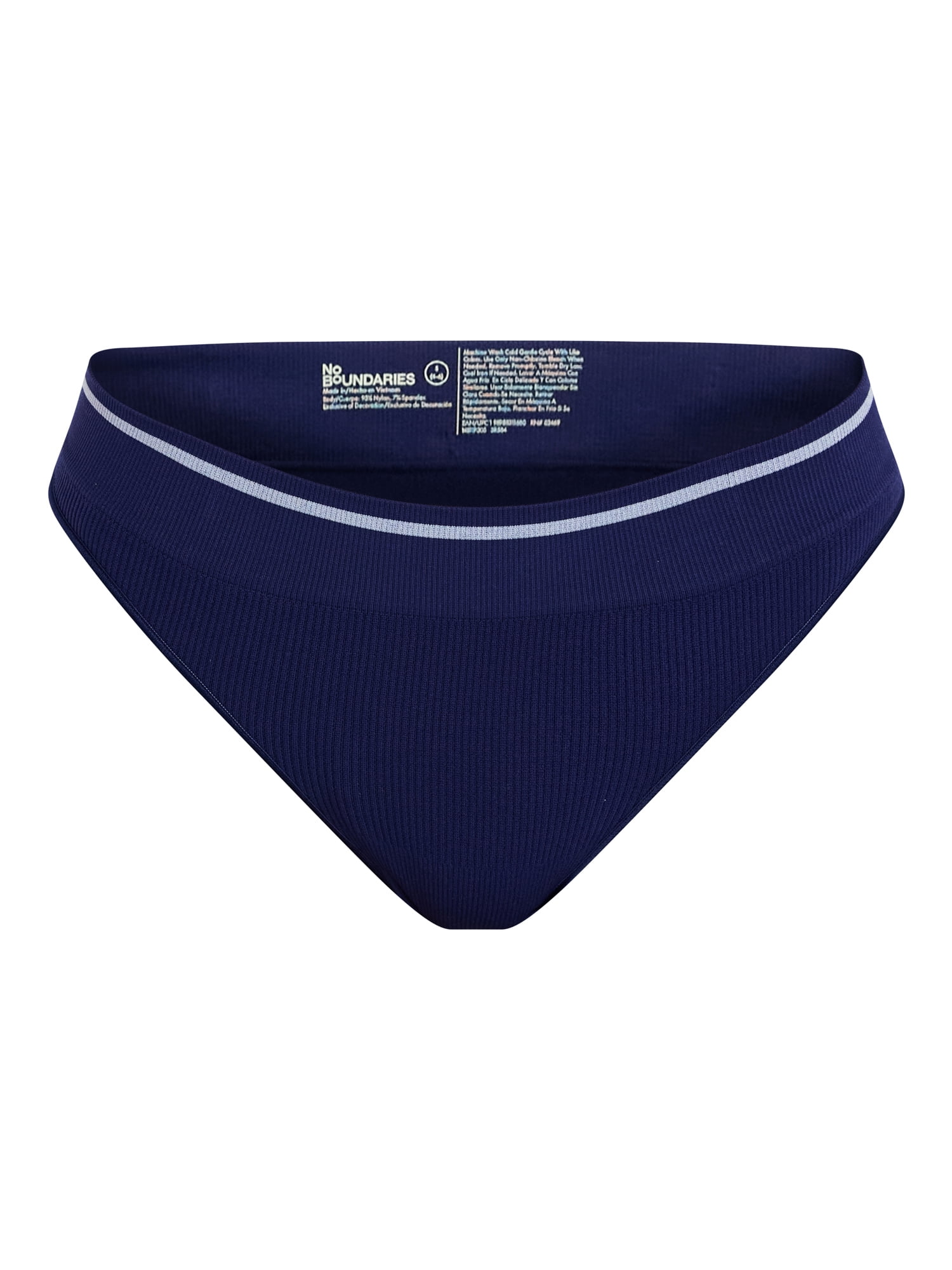 No Boundaries Seamless Thong Panties, 3-Pack, Women's XS-XXXL