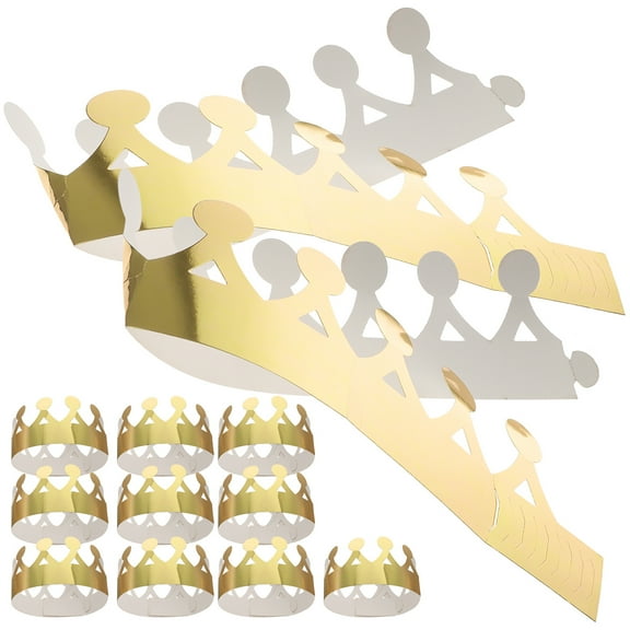 12 Pcs Birthday Crowns for Classroom Child Cap Headbands Kids Girls Men Hats Man Golden