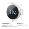 thumbnail image 3 of KFFKFF Digital Timer for Kitchen, Magnetic Up/Down Timer with 3-inch Bright LED Screen, 3 Sound Levels & 2 Illumination Settings, Ideal Digital Visual Timer for Cooking, Classroom, Study, Fitness, 3 of 9