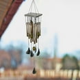 thumbnail image 3 of Wind Chime Crisp Sound Rustproof Creative Shape Corrosion Resistant Lanyard Design Decorative Metal Tube Wind Chime Garden Hanging Decoration Garden Supplies, 3 of 7