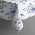 thumbnail image 3 of Pioneer Flower Floral Print Pattern Rectangle Tablecloth 60"x84", Waterproof Polyester Table Cloth, Wipeable Spillproof for Dining Camping Indoor Outdoor, 3 of 5