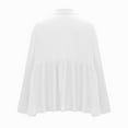 thumbnail image 6 of hotojiny Summer Tops for Women Breathable Lightweight Deep V Loose Shirt Casual Long Sleeve Beach Flowy Tunics Vaction Clothes, 6 of 7