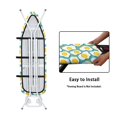 thumbnail image 4 of HELLHERO Ironing Board Cover 15x54 Inch, Eggs Print Stain Resistant Cover Heavy Duty Padded Iron Board Cover with Elastic Edge and Hook and Loop Fasteners, 4 of 5