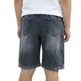 thumbnail image 6 of Sopiago Jean Shorts Streetwear Y2K Baggy Oversized Baggy Jean Vintage Jorts Athletic Pants for Boys Dark Blue,12-13 Years, 6 of 7