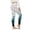 Green, variant on Women's Printed High Waist Full Length Workout Leggings Lifting Yoga Sports Tights for Running and Fitness Orange L