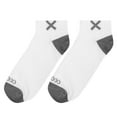 thumbnail image 5 of Odd Sox – Basix White Ankle Socks with Gray Toes – Medium Unisex Size – Cushioned Cotton Blend with, 5 of 6