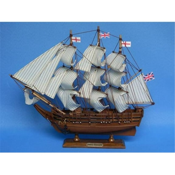 Handcrafted Model Ships HMS Beagle 14 Darwins HMS Beagle 14 in. Decorative Tall Model Ship