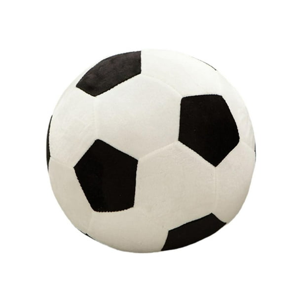 Juguete de peluche CUTICAT cojín temático deportivo en forma de fútbol negro 20cm