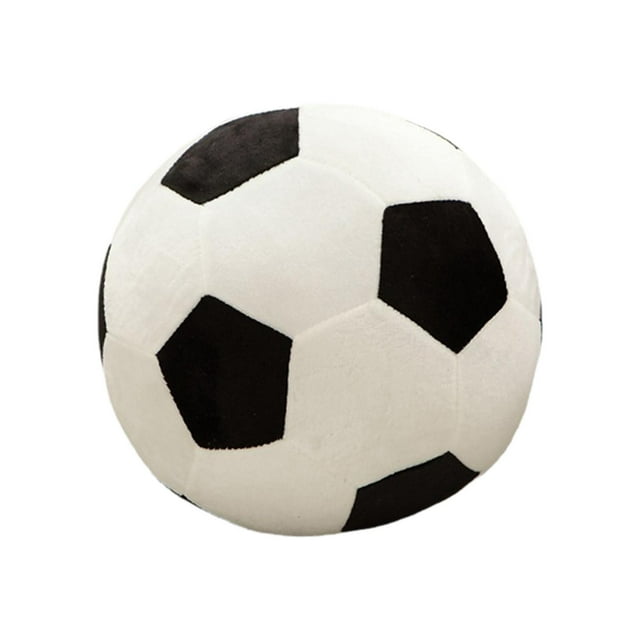 Juguete de peluche CUTICAT cojín temático deportivo en forma de fútbol negro 20cm