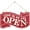 Style 2, variant on Hzzsbu Open Closed Signs for Business Wooden Welcome Hanging Sign with Rope Double Sided Let Customers Know When You Open Plaque Sign