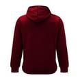 thumbnail image 4 of Clearance!Bulk Hoodies Men's Sports And Fitness Hoodie Solid Color Sweater Slim Fit Brushed Winter Sports Top, 4 of 4