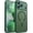 deep green, variant on Stylish Matte Translucent Magnetic Case for iPhone 17 – Black