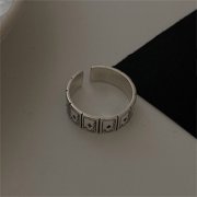 Unisex Adjustable Rings with Vintage Hip Hop Designs Unisex Jewelry Accessories for Fashion Enthusiasts