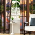 thumbnail image 3 of Lfeey Printed Curtains, Room Darkening Grommet Blackout Curtains, Mountain, 42"x84", 2 Panels, 3 of 6