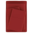 thumbnail image 6 of Double-Brushed Microfiber Twin Sheet Set 3 Piece – Oeko-TEX Certified Ultra Soft & Wrinkle-Free - 16" Deep Pocket Sheets - Easy Care Twin Size - Burgundy, 6 of 7