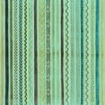 thumbnail image 1 of Ahgly Company Indoor Square Abstract Light Blue Modern Area Rugs, 4' Square, 1 of 4