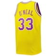 thumbnail image 3 of Men's 1990/91 Mitchell & Ness Shaquille O'Neal Gold LSU Tigers Big & Tall Swingman Jersey, 3 of 3