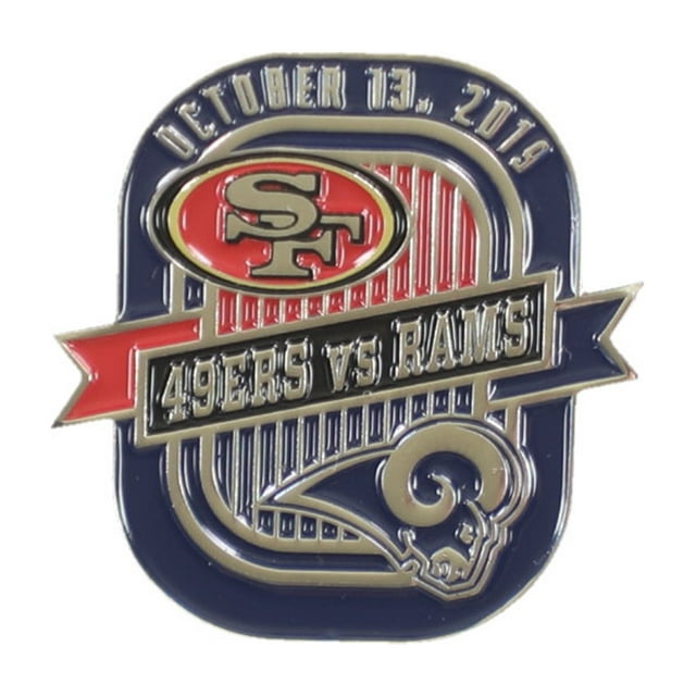 WinCraft Unisex Rams VS 49ers 10/13/19 Pin Broche, Azul,