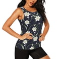 thumbnail image 2 of Haiem Lilies Flowers Printed Women's Workout Tank Top, Quick-Dry Sleeveless Gym Shirt, Breathable Lightweight Athletic Top for Running, Yoga, and Casual Wear-XX-Large, 2 of 7