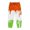 Orange, variant on JIAYUE Boys Jogger Pants Elastic Drawstring Waist Sweatpants Drip Graphic Print Cuffed Ankle Trousers For Casual Outings