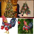 thumbnail image 2 of iju7gthy Christmas Day Christmas Rooster Pendant Home Christmas Tree Wooden Pendant, 2 of 9