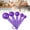 Purple, variant on Plastic Measuring Spoon Set Of 5 Pieces with Scale, Lightweight Measuring Teaspoons, Baking Measuring Instrument, Kitchen Utensil Tablespoon for Measuring Flour Sugar Spices and Yeast (Black)