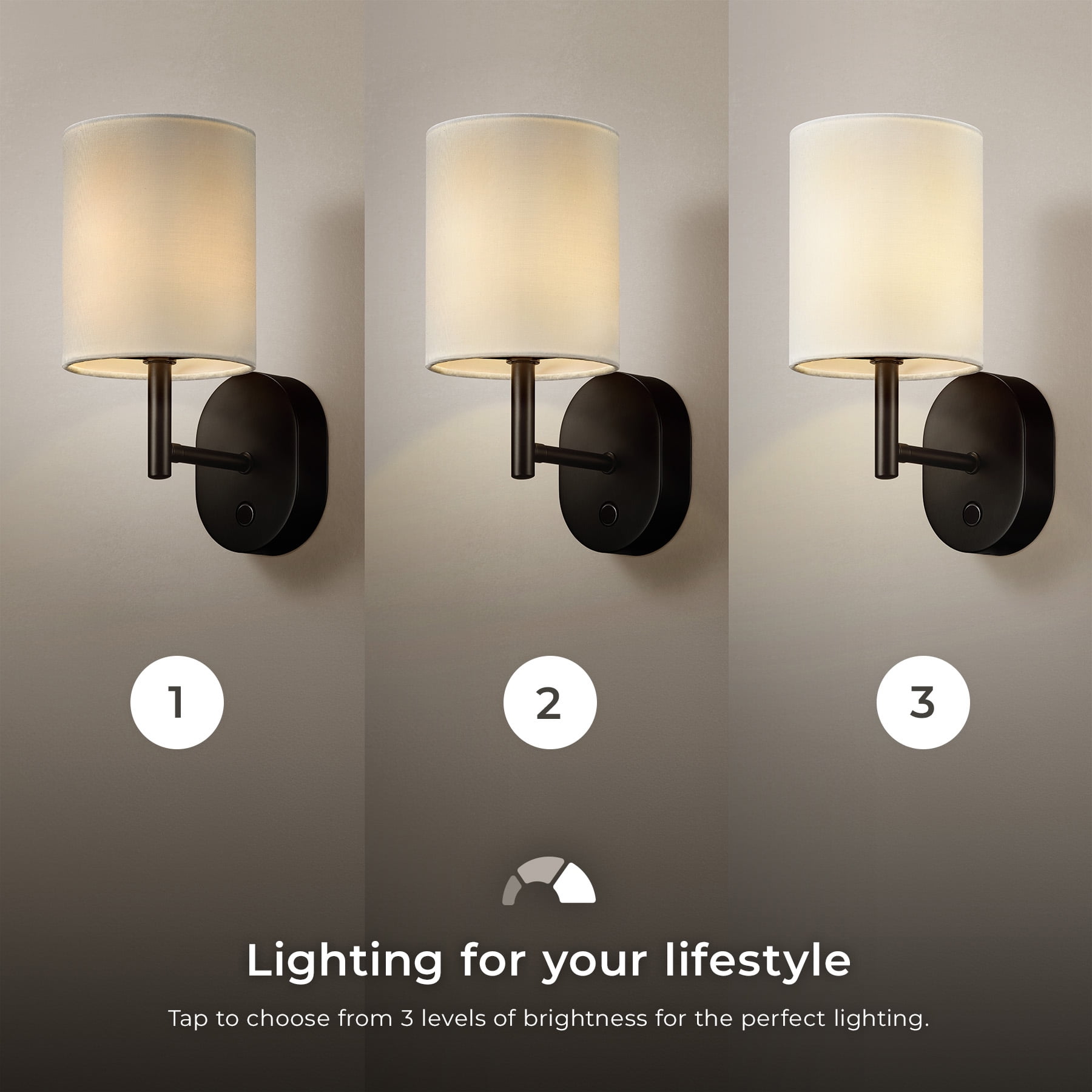 Globe Electric 10.5" Matte Black LED Integrated Rechargeable Indoor Wall Sconce with Charging Cable Included
