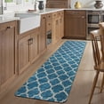 thumbnail image 5 of Lahome Moroccan Washable 2x10 Kitchen Runner Rug Non-Slip Lightweight Blue Print Soft Modern Carpet Runner for Bathroom Entryway Laundry Room, 5 of 8