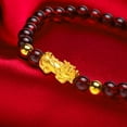 thumbnail image 5 of Pi Xiu Luck Wealth Bracelet - Red/Black Glass Jewelry for Men/Women, Couples Gift, 5 of 7
