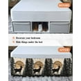 thumbnail image 6 of Deer Bed Skirt California King Size 16" Drop Elk Silhouette Forest Vintage Ruffled Wrap Around Bed Skirts Adjustable Elastic Bedskirt Dust Ruffle for California King Size Bed, 6 of 7